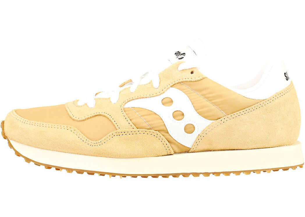 Saucony Dxn Vintage Trainers In Tan White Tan