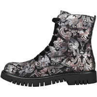 Ghete & Cizme Side Zip Printed Ankle Boot Boots In Black Femei