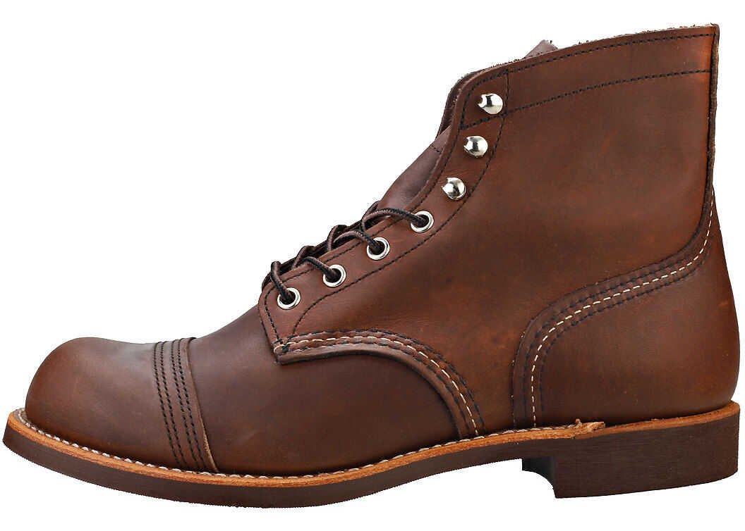 Red Wing Iron Ranger Boots In Amber Brown