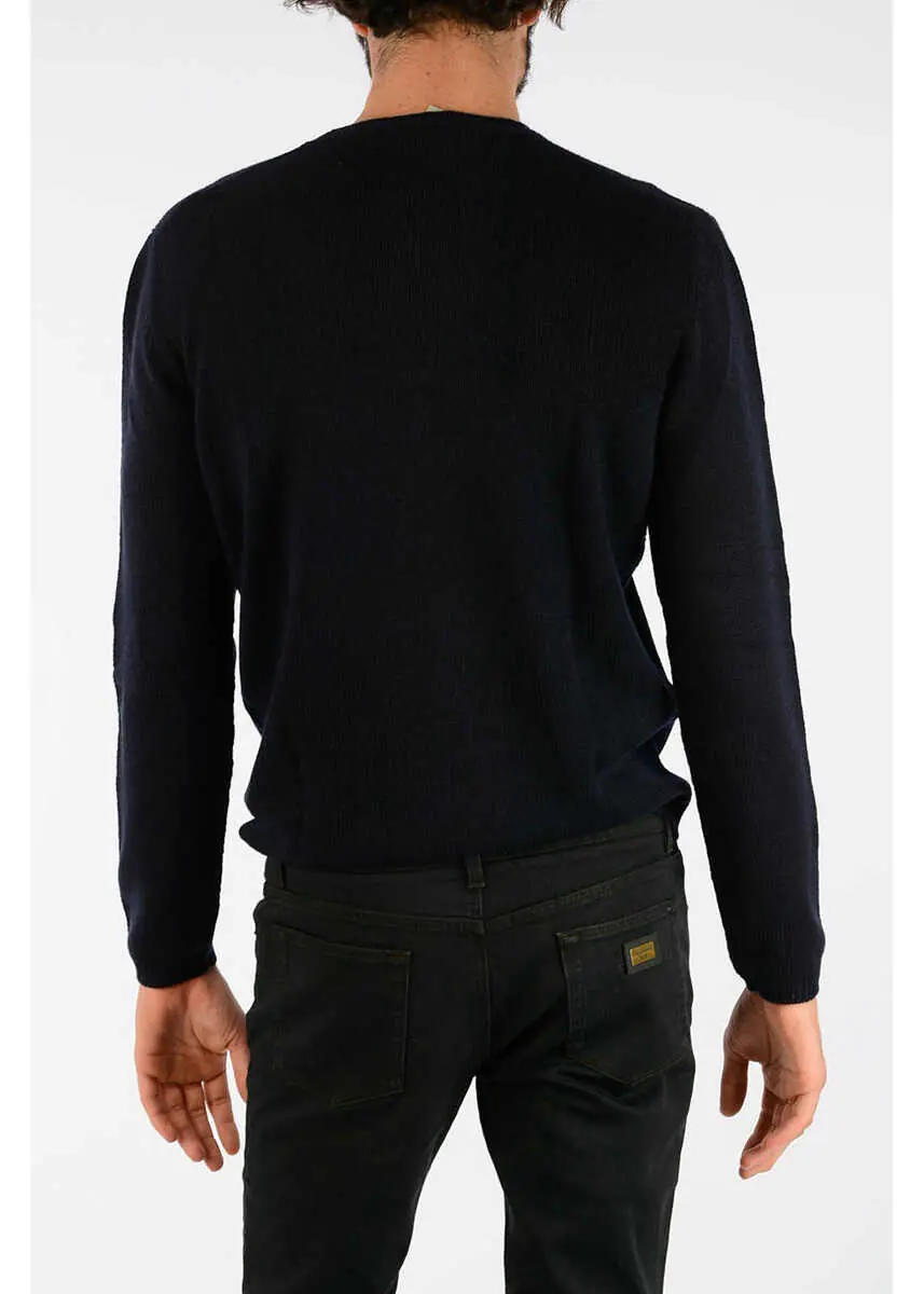 Pulovere Prada Cashmere Crew-Neck Sweater Blue Barbati (BM 6309898) 2