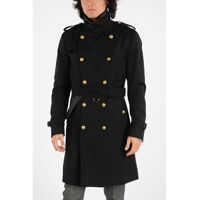 Geci Cotton and Virgin Wool Blend Trench Barbati