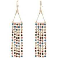 Cercei Casted Tassel Bar Star Fishhook Earrings Femei