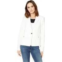 Sacouri Woven Button Front Jacket Femei