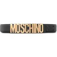 Curele Gold Moschino Logo Belt In Black* Femei