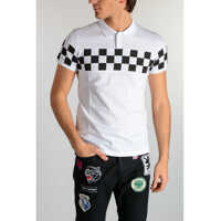 Tricouri Polo Cotton Check Print Polo Barbati