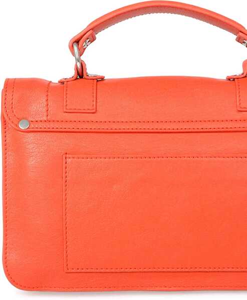 Genti de mana Proenza Schouler Leather Ps1 Tiny Lux Satchel Bag Orange Femei (BM 6327953) 3