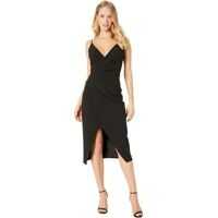Rochii Betsey Johnson Scuba Crepe V-Neck Faux Wrap Dress