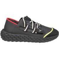 Sneakers Urchin Black Rubberized Leather Sneakers Barbati