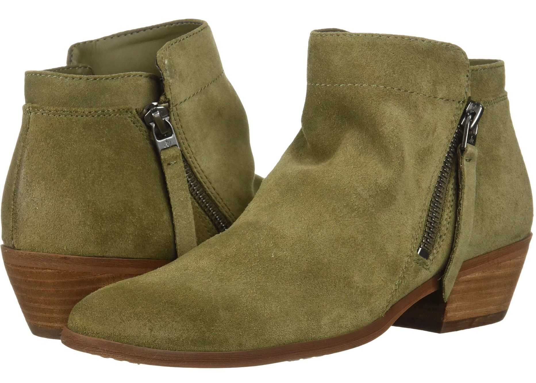 Sam Edelman Packer Moss Green Velutto Suede Leather