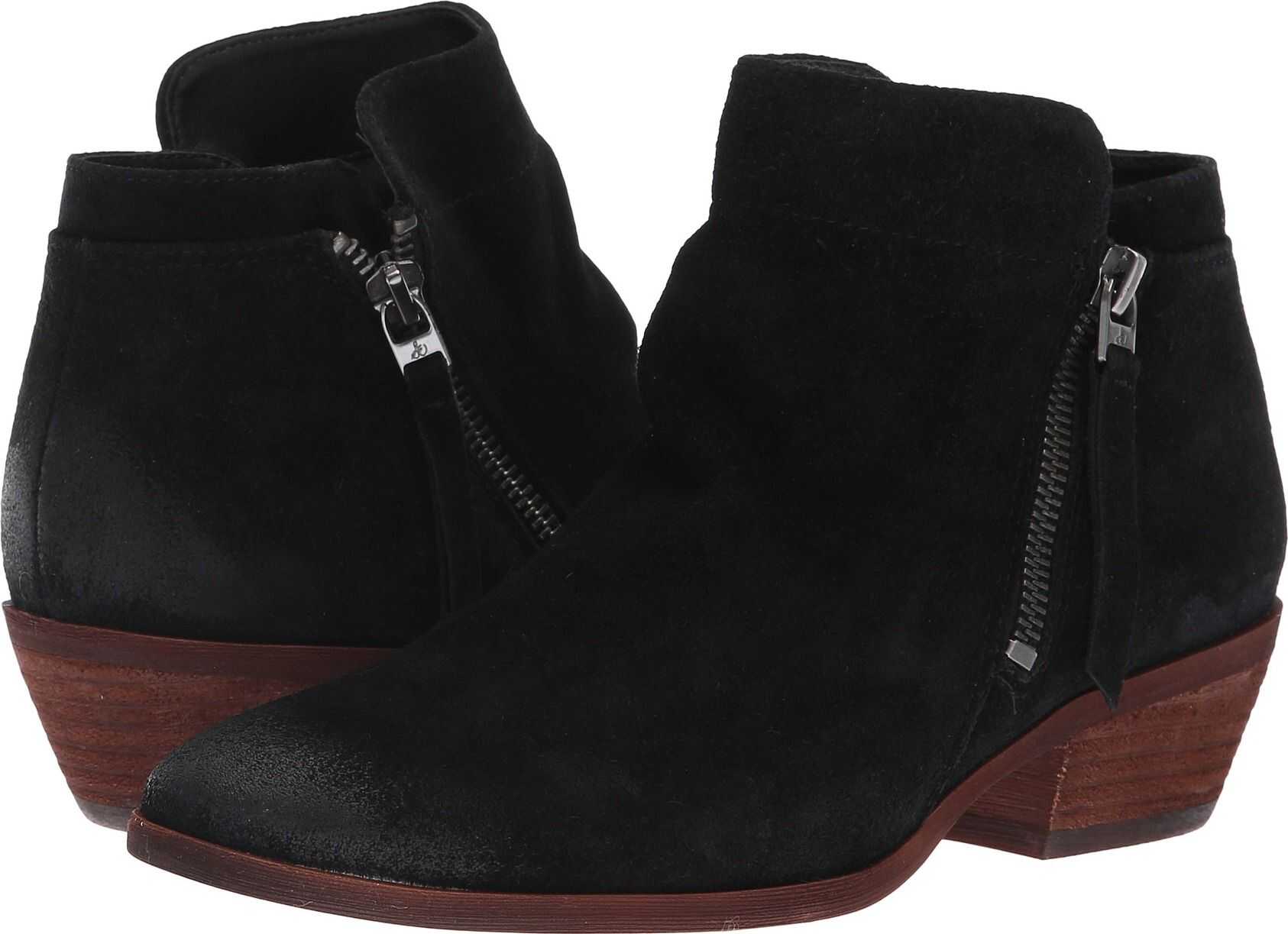 Sam Edelman Packer Black Velutto Suede Leather