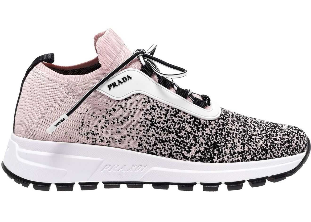 Prada Prax 01 Knit Prada Pink Sneakers Pink