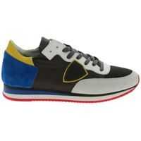 Tenisi & Adidasi Tropez L Charcoal Grey Sneakers With Multicolor Inserts Barbati