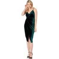 Rochii Betsey Johnson Velvet Faux Wrap Dress