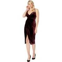 Rochii Betsey Johnson Velvet Faux Wrap Dress