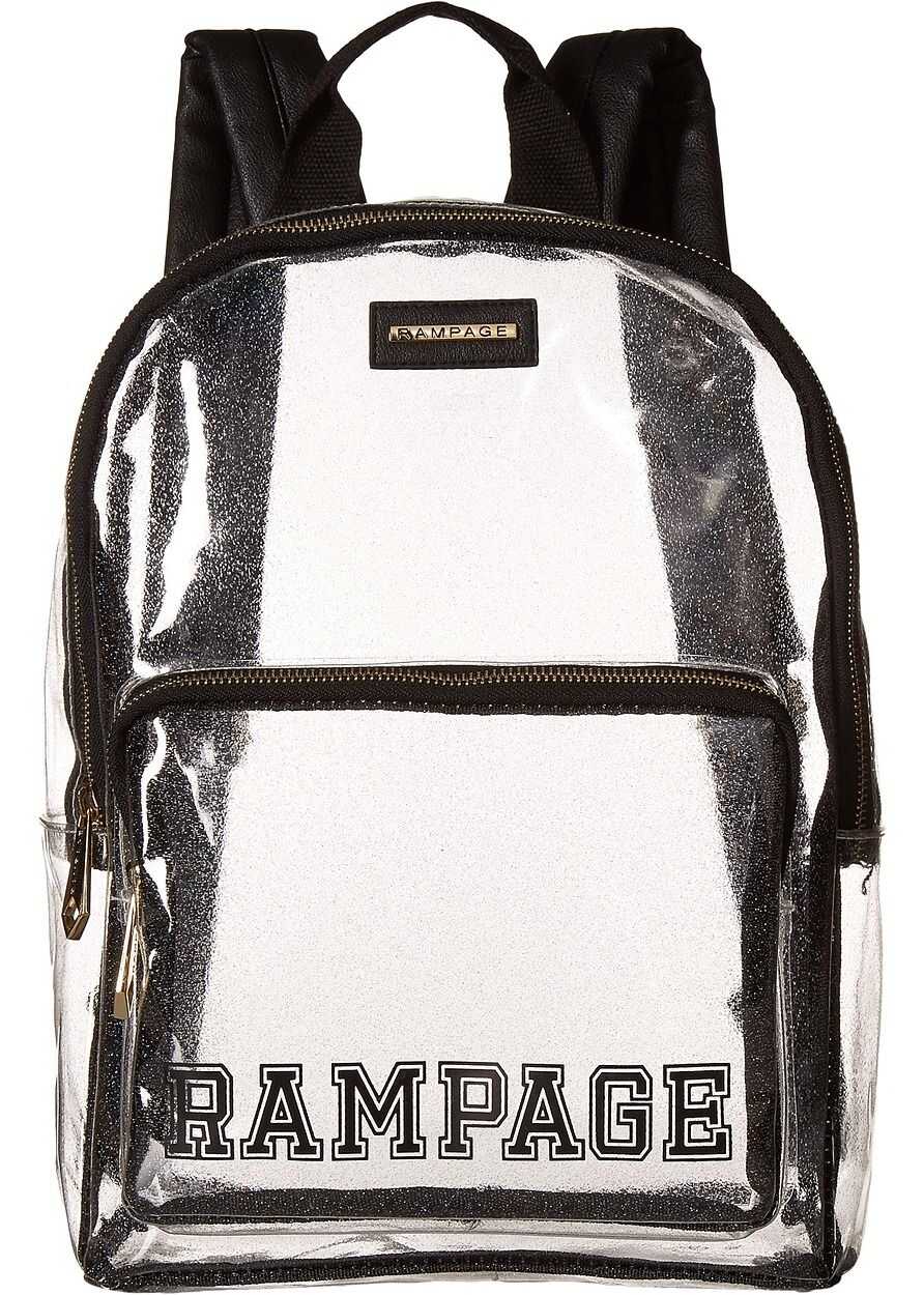 Rampage Varsity Rampage Clear Backpack Black