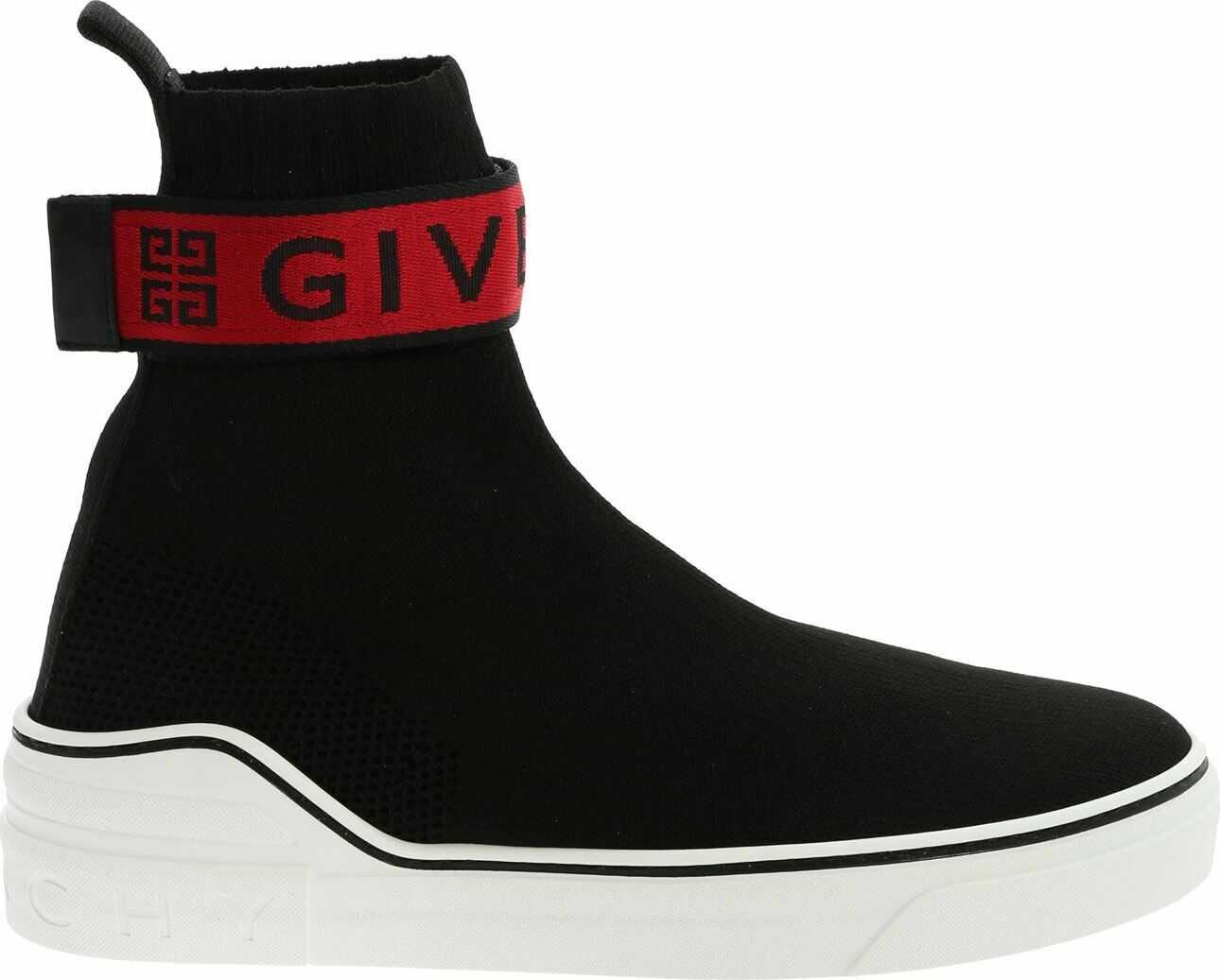 Givenchy George Black Sneakers With Velcro Black