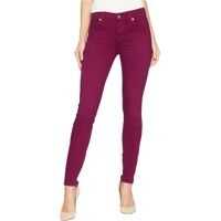 Blugi Ankle Skinny in Sangria Sandwashed Twill Femei