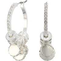 Cercei Micropave Charm Hoop Earrings Femei