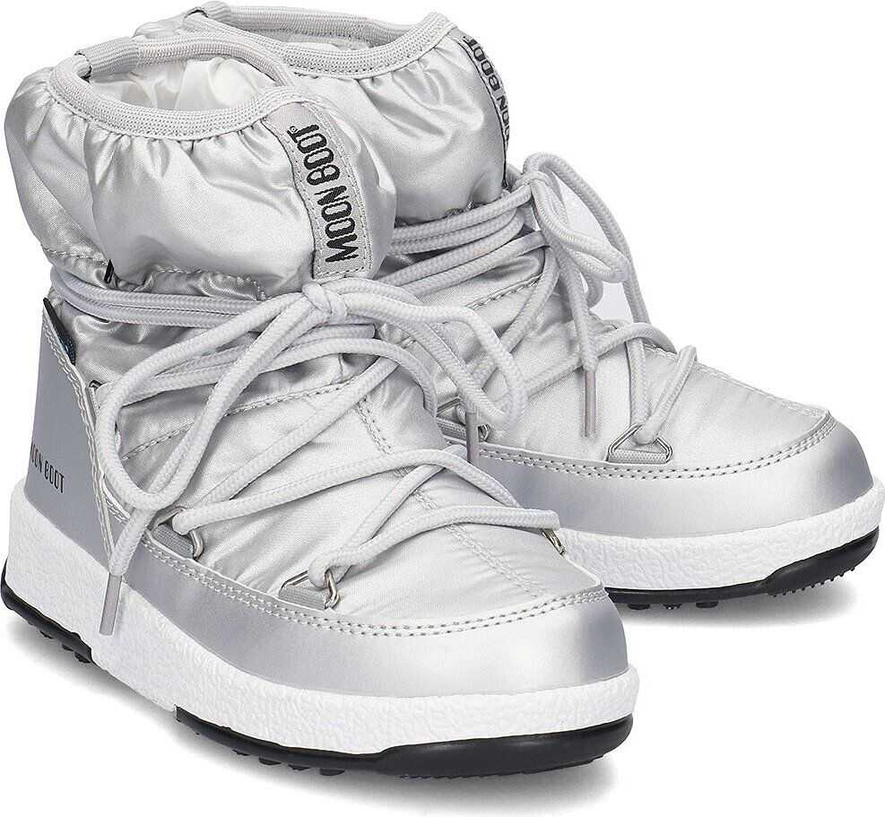 Cizma Moon Boot Low Nylon WP Srebrny