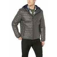 Geci de iarna Men's Sweaterweight Ultra Loft Hooded Packable Puffer Jacket Barbati