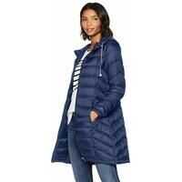 Geci de iarna Women's Mid Length Packable Down Chevron Quilt Coat Femei