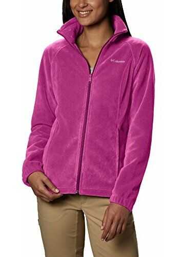 Columbia Women's Benton Springs Full Zip Jacket, Soft Fleece with Classic Fit Fuchsia