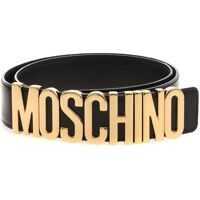 Curele Black Belt With Moschino Logo Femei