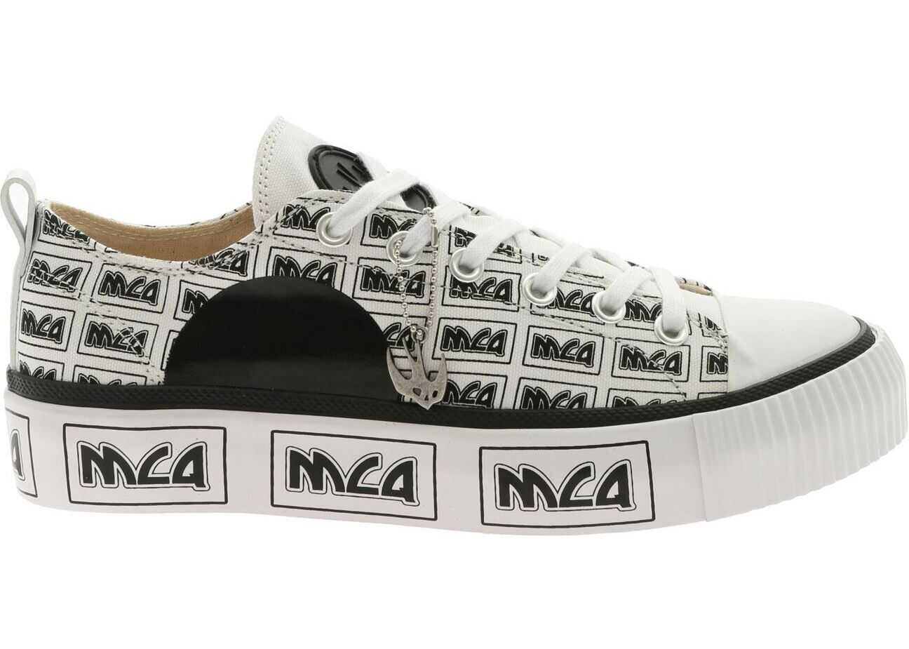 MCQ Alexander McQueen Plimsoll Platform Sneakers Black And White White