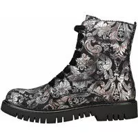 Ghete & Cizme Side Zip Printed Ankle Boot Boots In Black* Femei