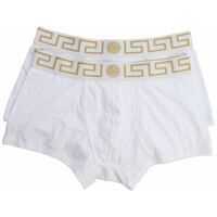 Lenjerie Intima Versace White Boxer Set With Golden Detail Barbati