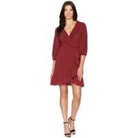 Rochii elegante Pebble Chiffon Faux Wrap Dress Femei