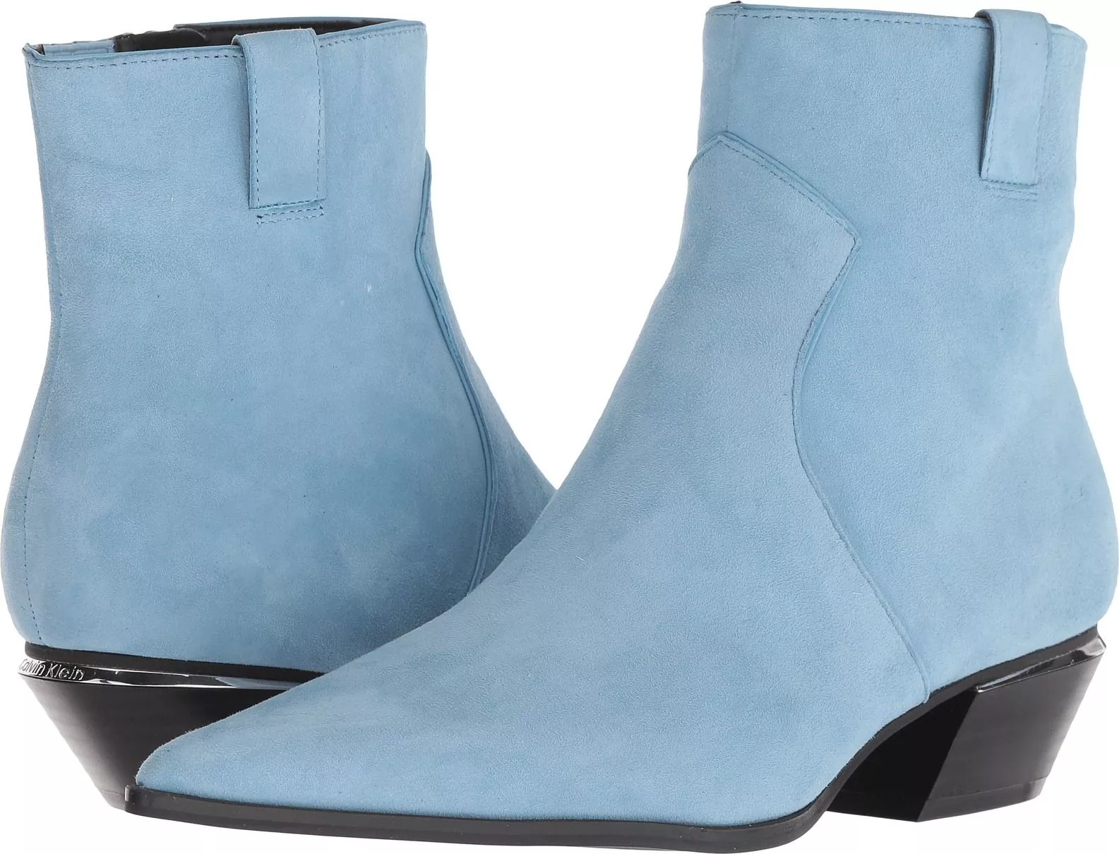 Calvin Klein Nanuka Dusty Blue Leather Suede
