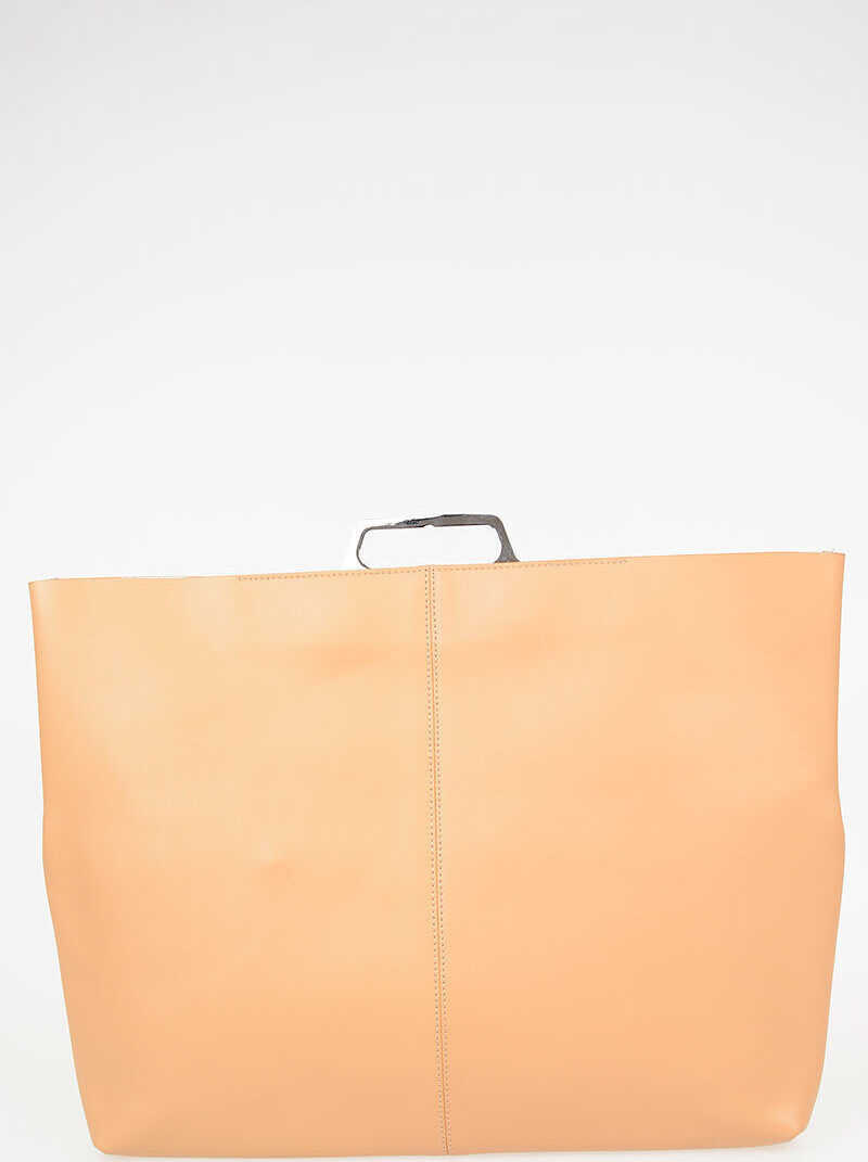 MM6 Leather Top Handle Bag