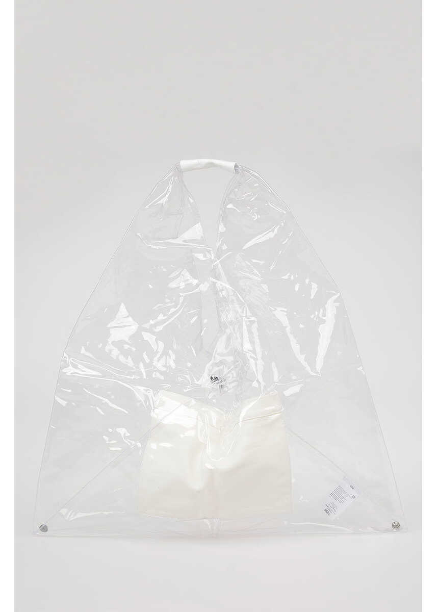 Maison Margiela MM6 PVC Maxi Shopping Bag WHITE