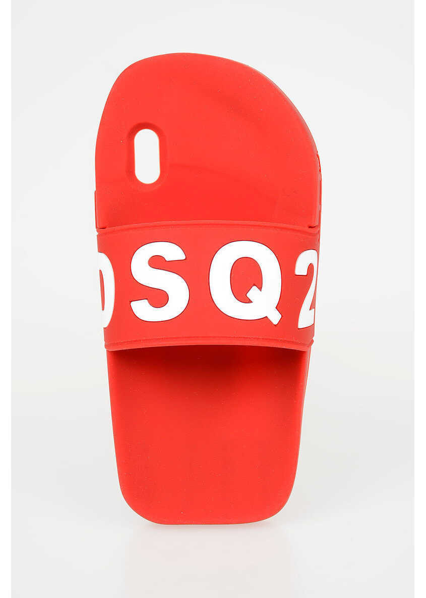 Huse mobil & tablete DSQUARED2 Slipper Cover For Iphone X And Xs Red Femei (BM 6419183) 1
