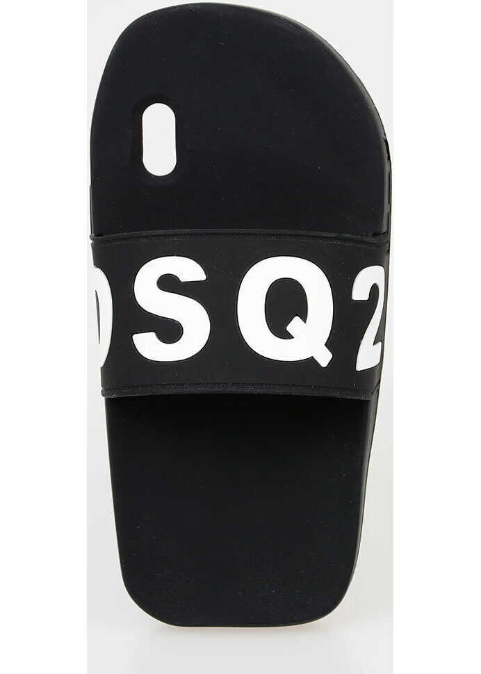 Huse mobil & tablete DSQUARED2 Slipper Cover For Iphone X And Xs Black Femei (BM 6419186) 1