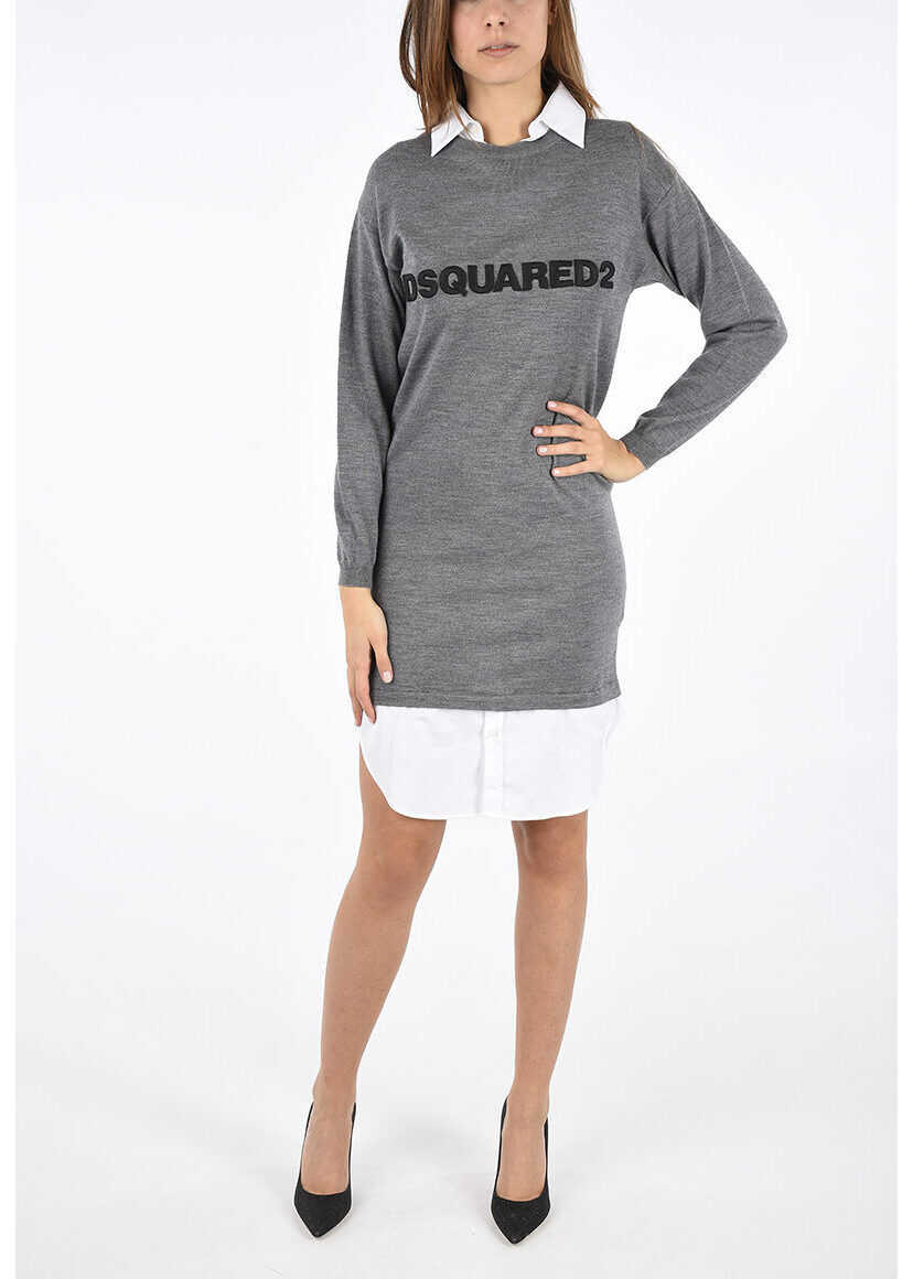 DSQUARED2 Knitted Dress GRAY