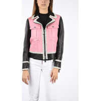 Geci de piele Leather Jacket with Studs Femei