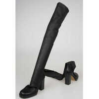Cizme lungi 10 cm Leather STOCKING CHUNKY Boots Femei