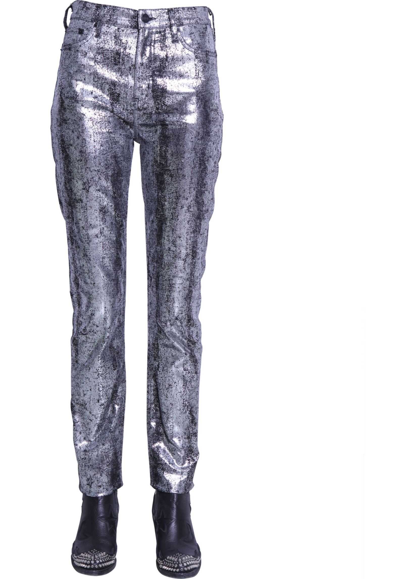 Blug MCQ Alexander McQueen Five Pocket Jeans SILVER