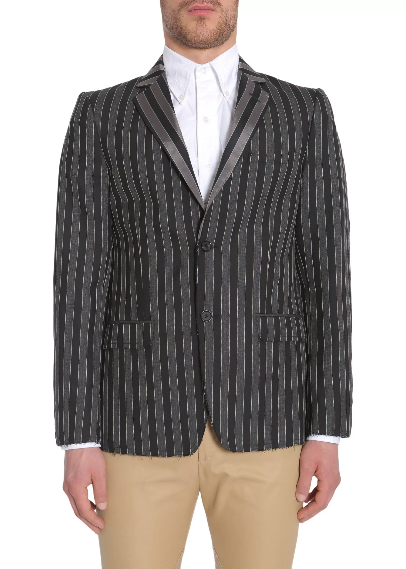 Alexander McQueen Striped Jacket MULTICOLOUR