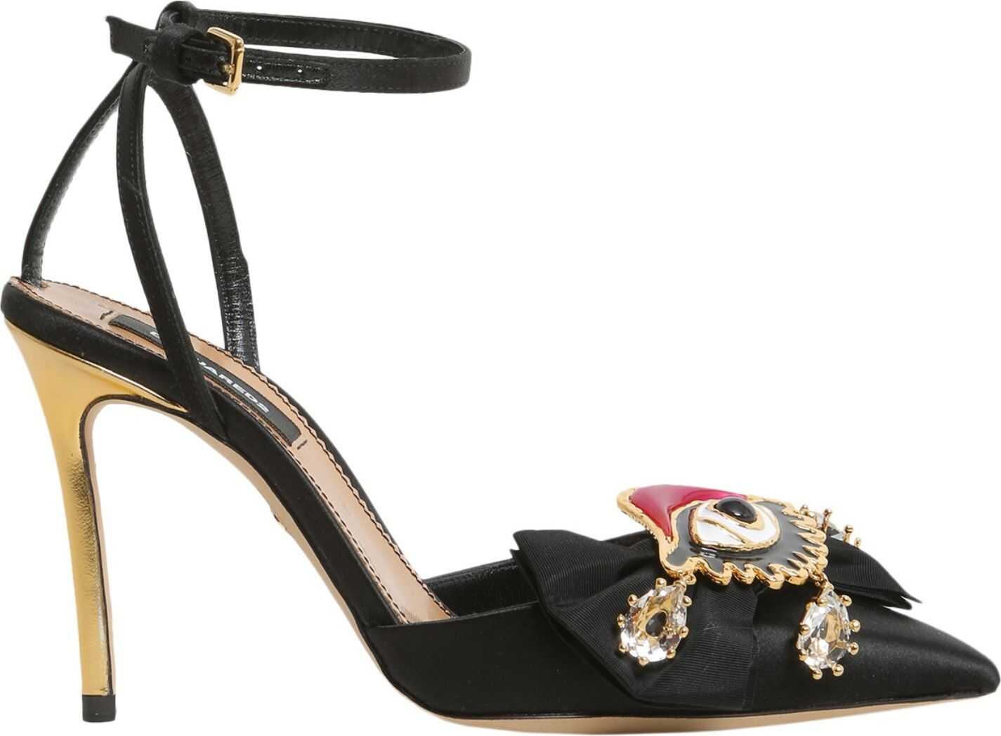 Pantof DSQUARED2 Treasures Pumps BLACK