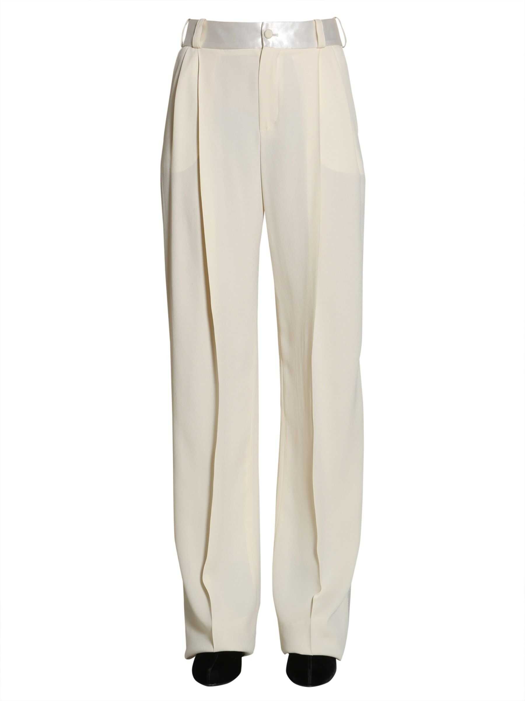 Lanvin Tuxedo Trousers RW-TR507T_3422-A17.03 WHITE