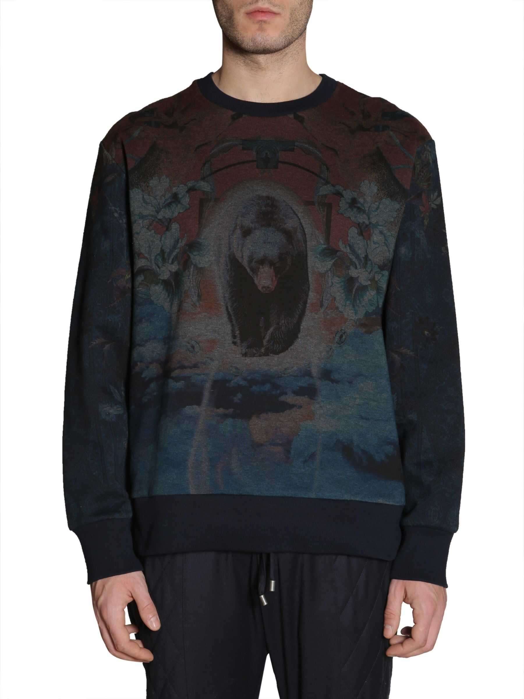 Bluza ETRO Round Collar Sweatshirt BLUE