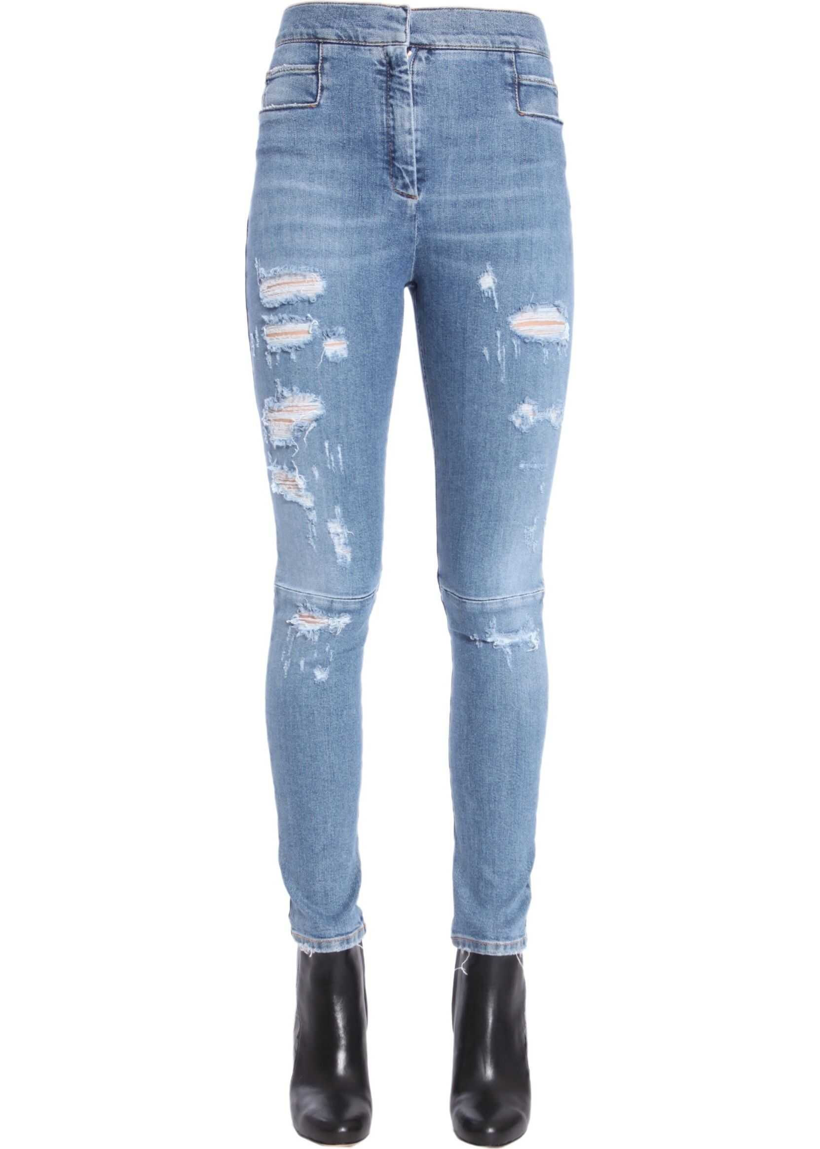 Balmain High Waist Jeans BLUE