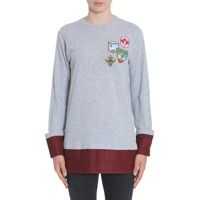 Tricouri Cotton T-Shirt With Patches Femei