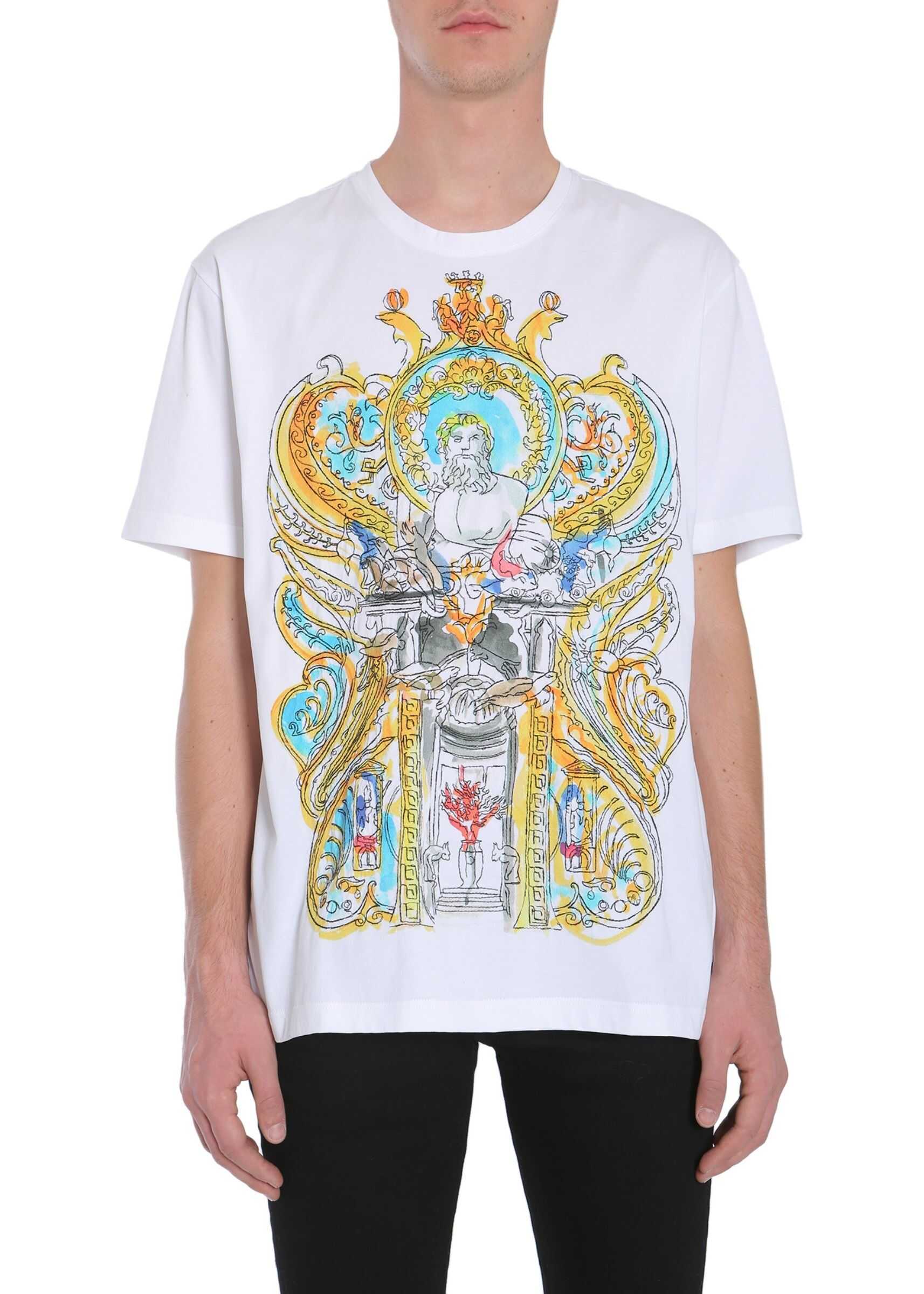 Versace Round Collar T-Shirt WHITE