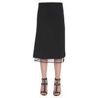Fuste casual Midi Crêpe Skirt Femei