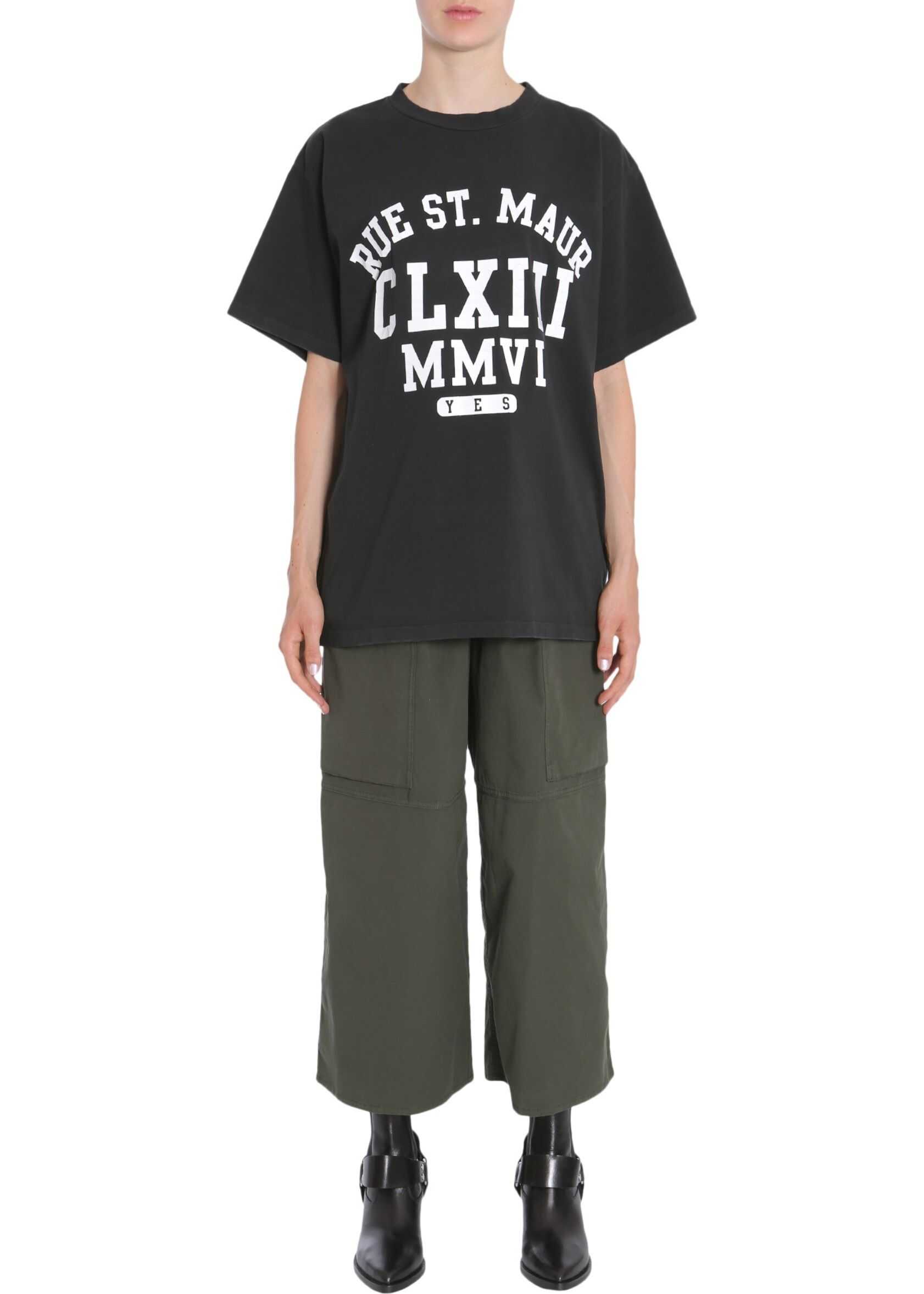 MM6 Maison Margiela Oversize Fit T-Shirt BLACK