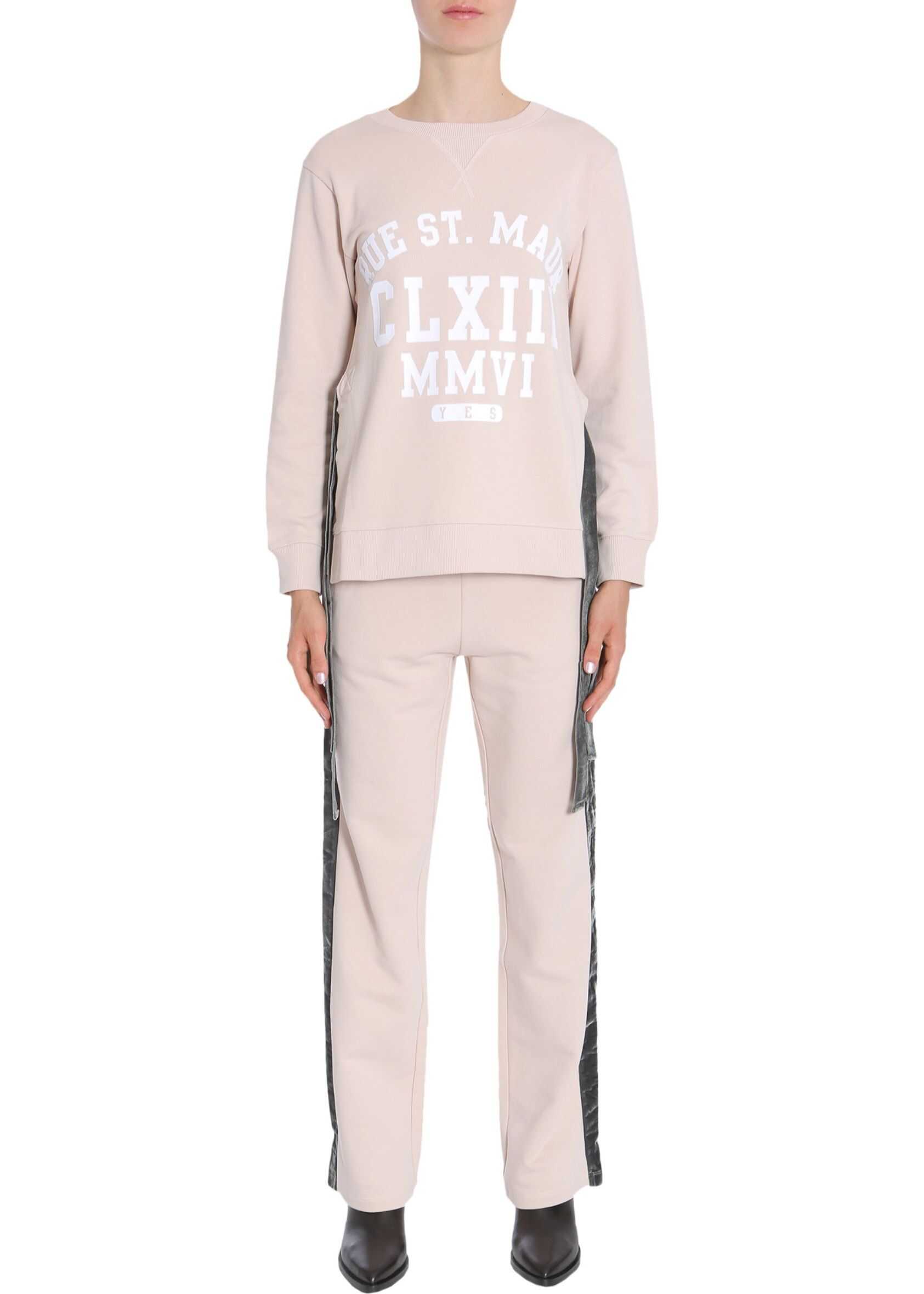 MM6 Maison Margiela Round Collar Sweatshirt PINK